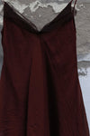 Marc Le Bihan silk suspender skirt 2612 France MLB-2612-AUBERGINE 2612 E23